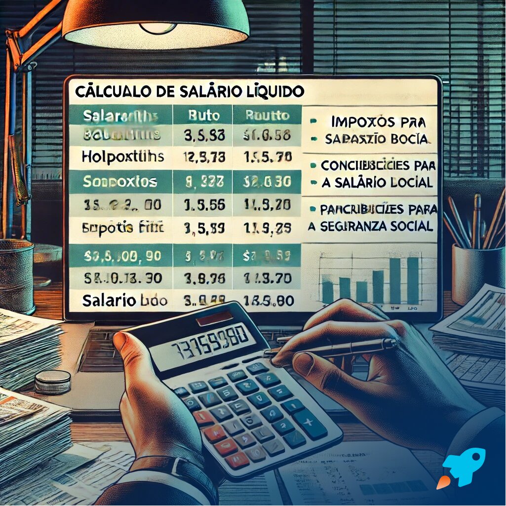 calculo do salário liquido